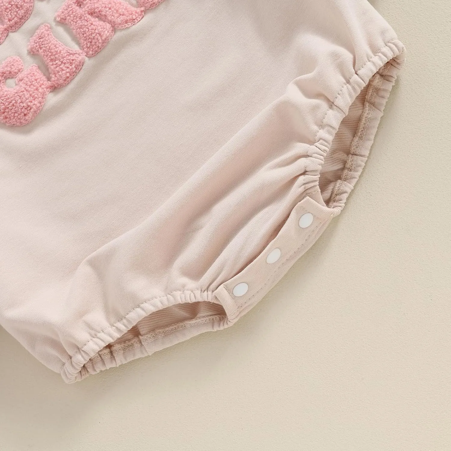 Multitrust Toddler Baby Girl Clothes Embroidery Daddy's Girl Sweatshirt Romper Oversized Bodysuit Onesie Baby Girls Outfit