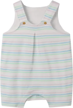 Natural Dyed Organic Girl Boy Summer Shortall Baby Rainbow Toddler Overall Romper