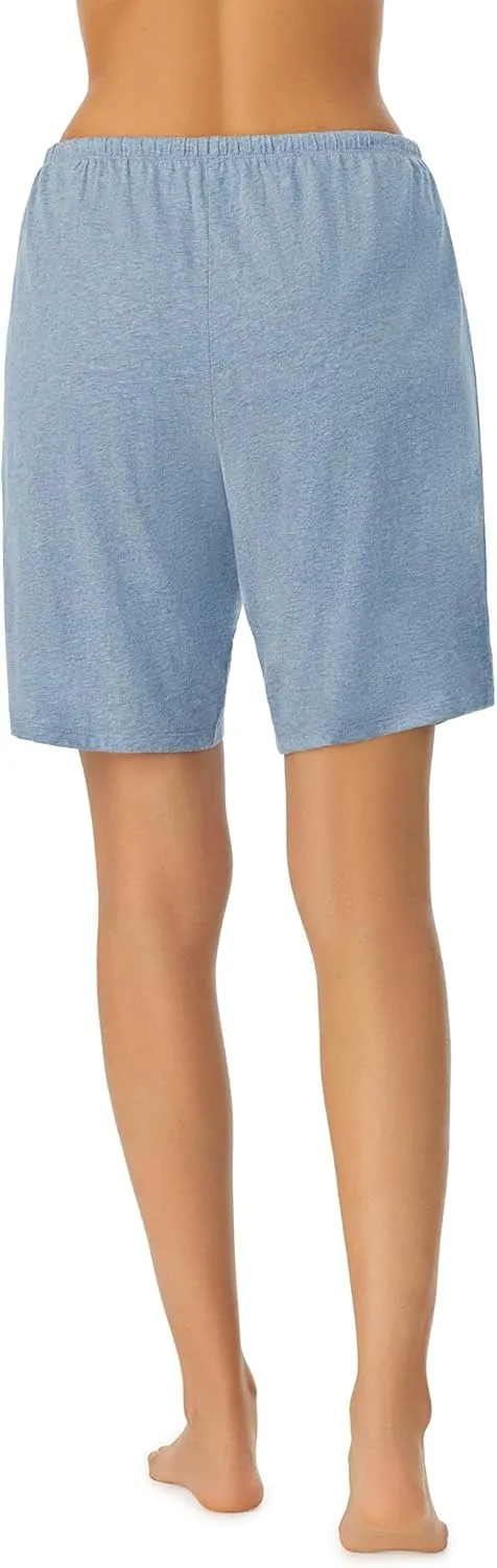 Nautica Womens Sleep Bermuda Shorts - Lightweight, Breathable Pajama Bottoms - Cotton Knit Jersey Sleepwear and Loungewear