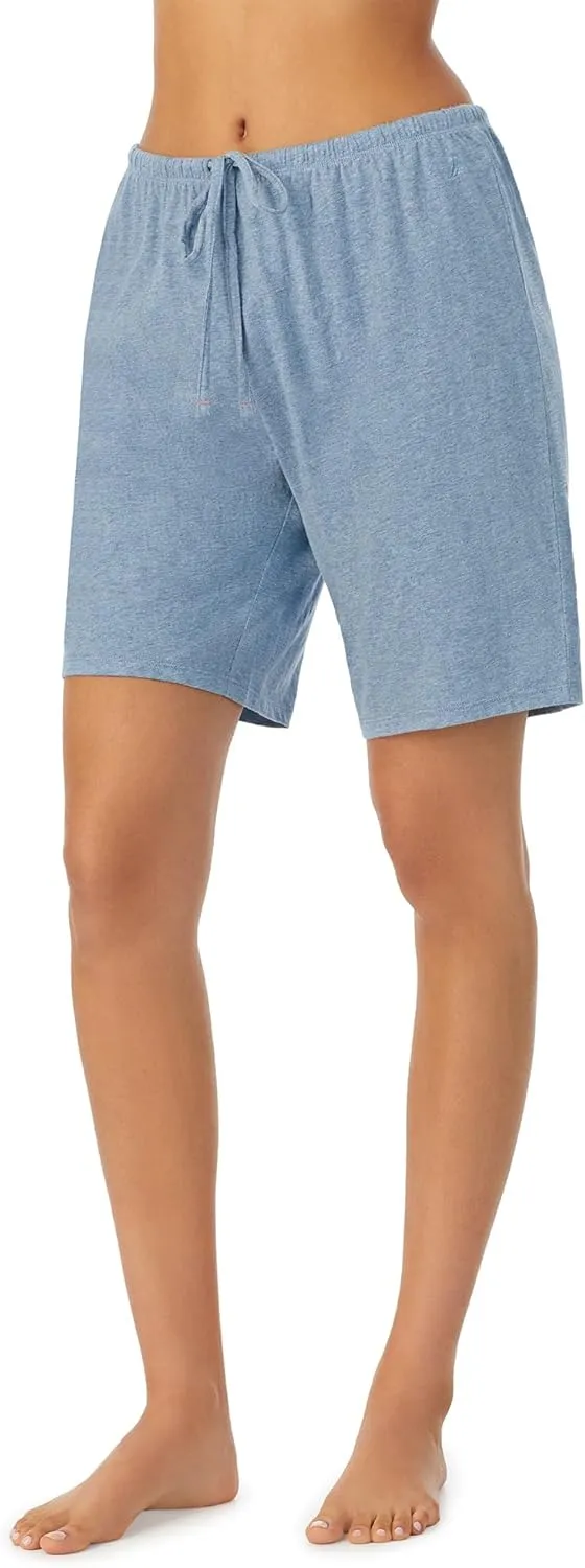 Nautica Womens Sleep Bermuda Shorts - Lightweight, Breathable Pajama Bottoms - Cotton Knit Jersey Sleepwear and Loungewear