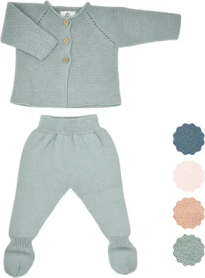Newborn Girl Boy Clothes, 100% Organic Cotton, Knitted, Seamless, Soft and Breathable Baby Clothing