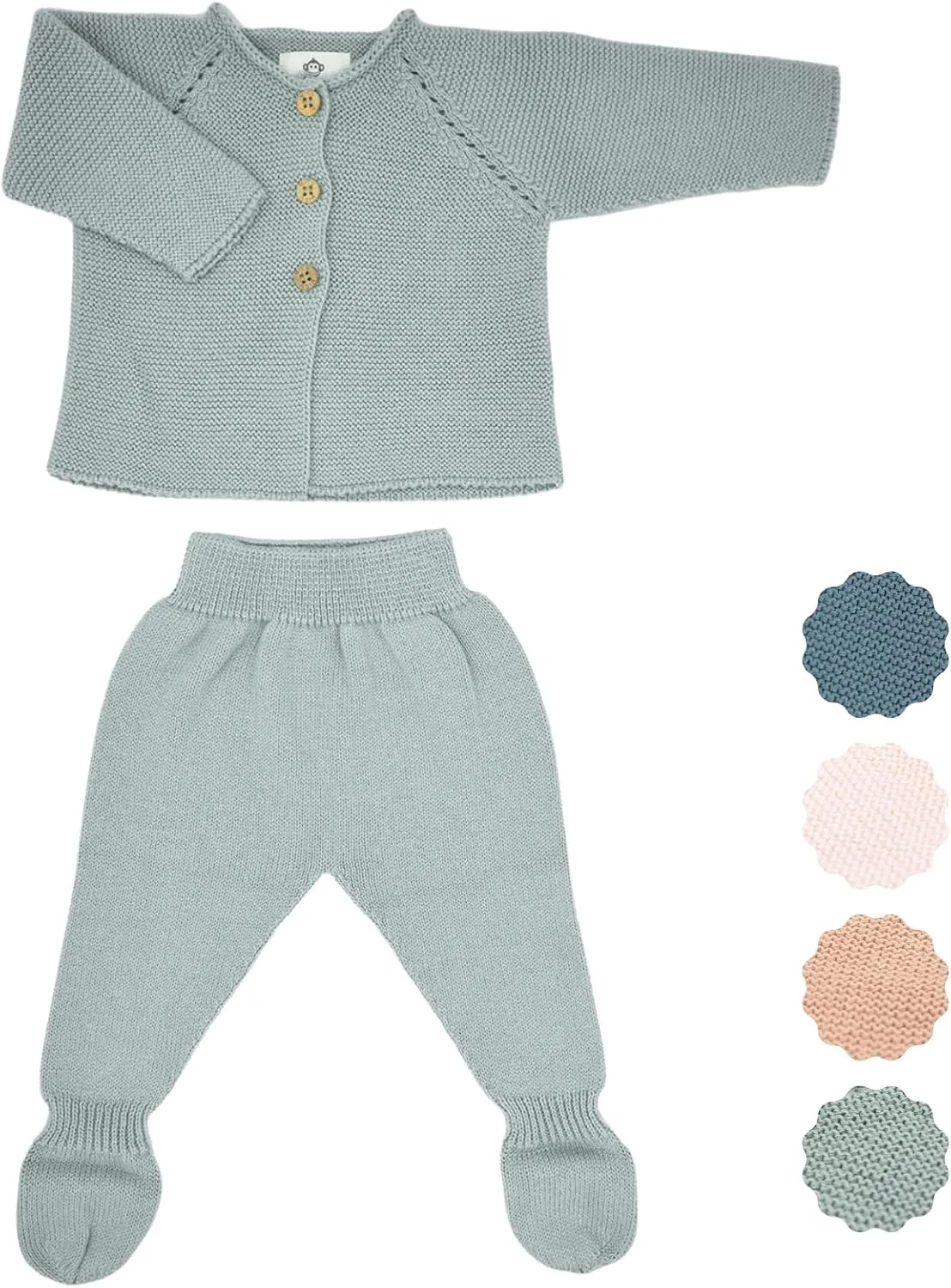 Newborn Girl Boy Clothes, 100% Organic Cotton, Knitted, Seamless, Soft and Breathable Baby Clothing