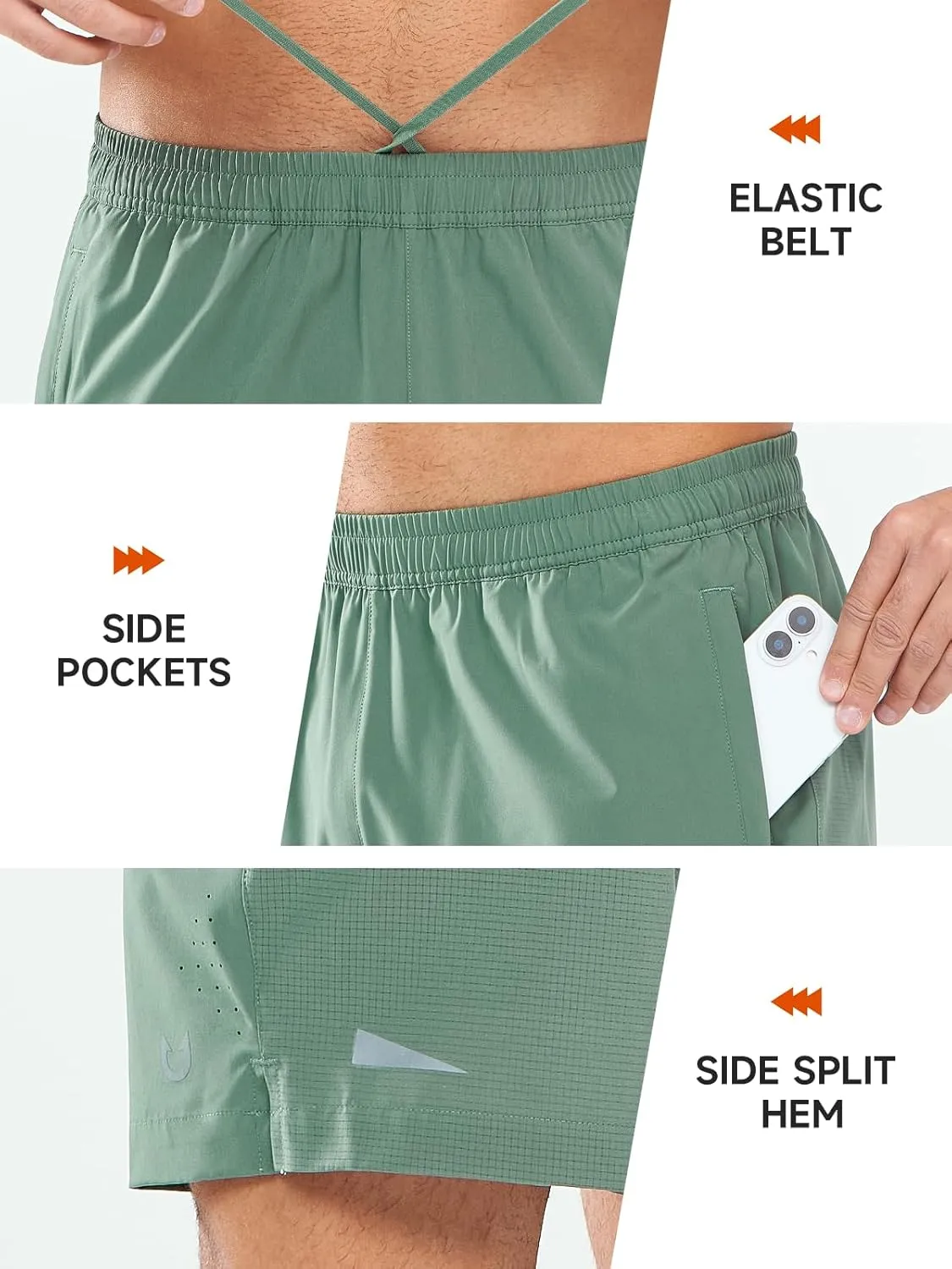 NORTHYARD Mens Gym Workout Shorts 5'' Running Quick Dry Casual Athletic Basketball Shorts