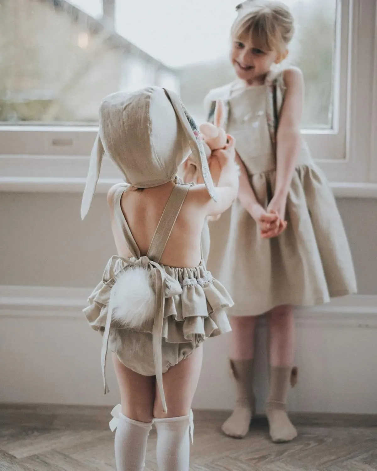 oneflow Baby and Toddler Girl Easter Outfit Bunny Romper/Dress Tulle Sleeveless Spark Sequin Tutu Dresses for Little Girls