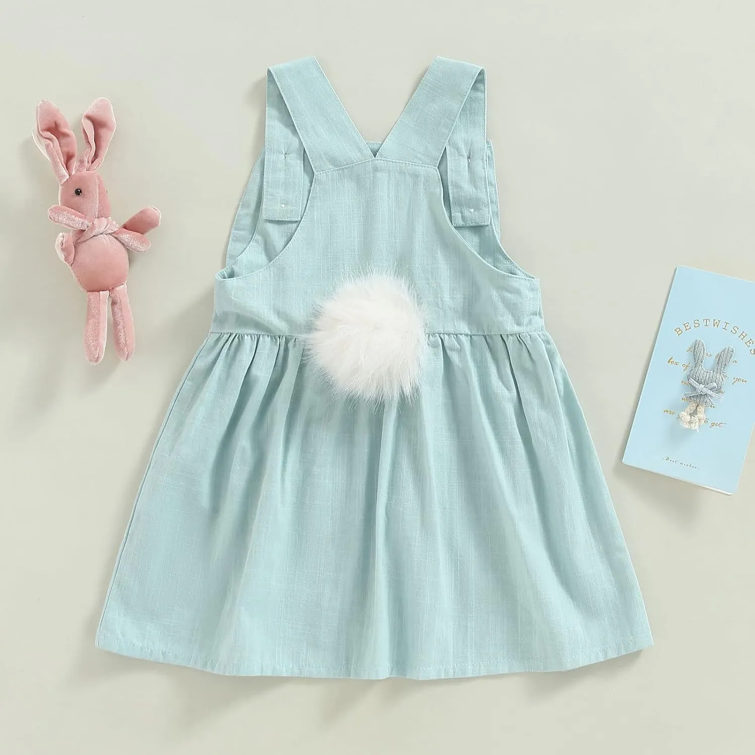 oneflow Baby and Toddler Girl Easter Outfit Bunny Romper/Dress Tulle Sleeveless Spark Sequin Tutu Dresses for Little Girls