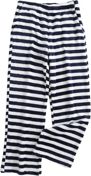 Pajamas Pants for Women Casual Flannel Plaid Lounge Pants Elastic Waist Fleece Fuzzy Plush Pj Soft Sleep Bottoms