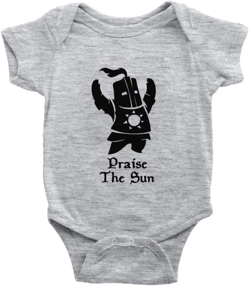 Praise The Sun Baby Boy Girl Onesie Newborn Organic Bodysuit Romper