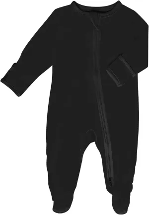 Rayon Zipper Baby Footie Pajama,Long Sleeve One Piece Romper For Boys Girls