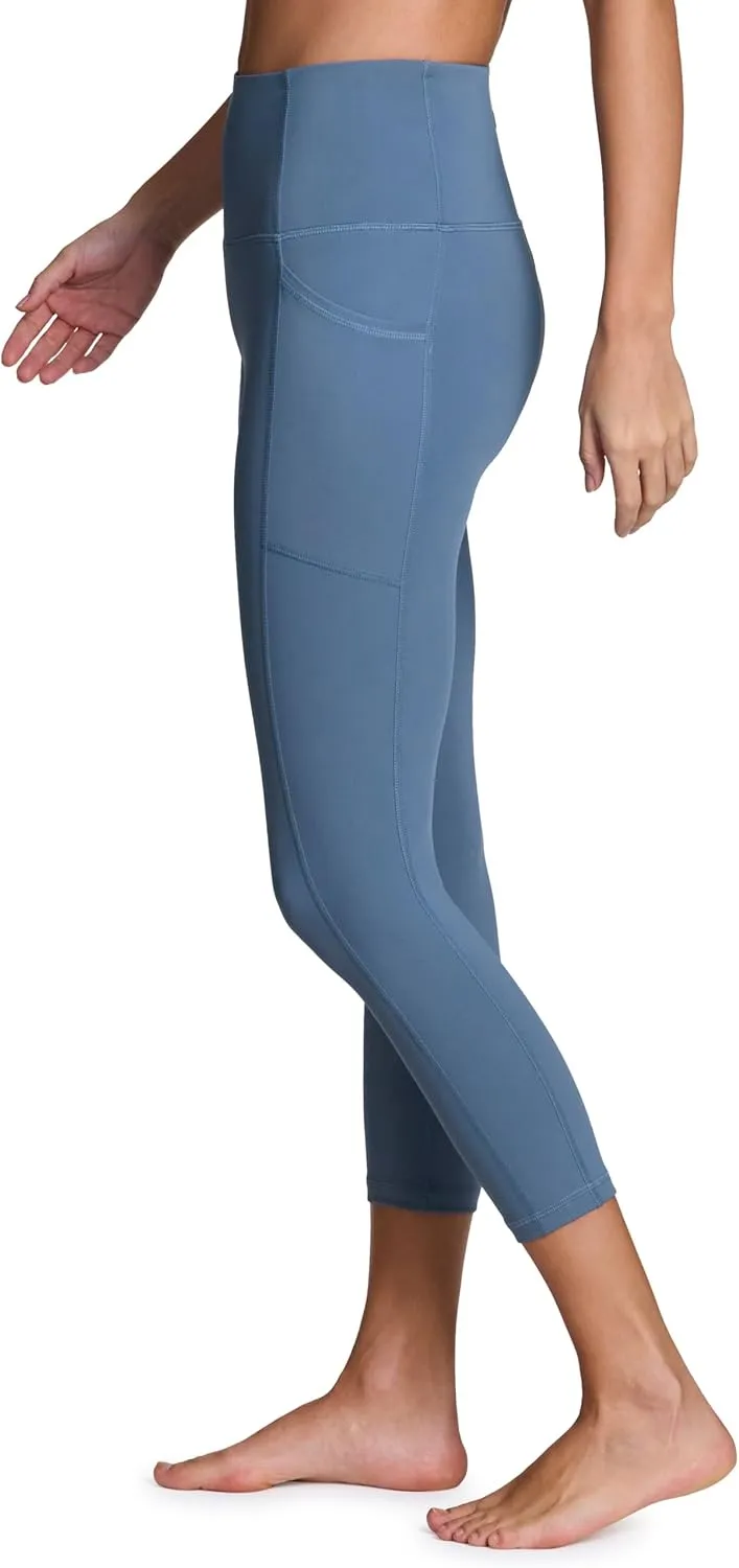 RBX Active Squat Proof Capri Leggings for Women, Ultra Hold High Impact Cropped Workout Yoga Tights with Pockets