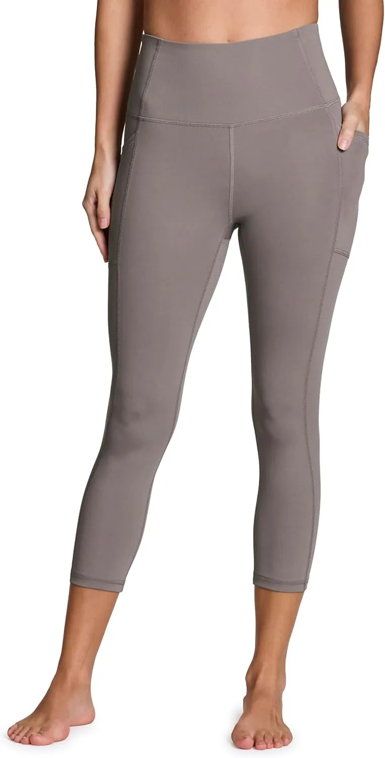 RBX Active Squat Proof Capri Leggings for Women, Ultra Hold High Impact Cropped Workout Yoga Tights with Pockets