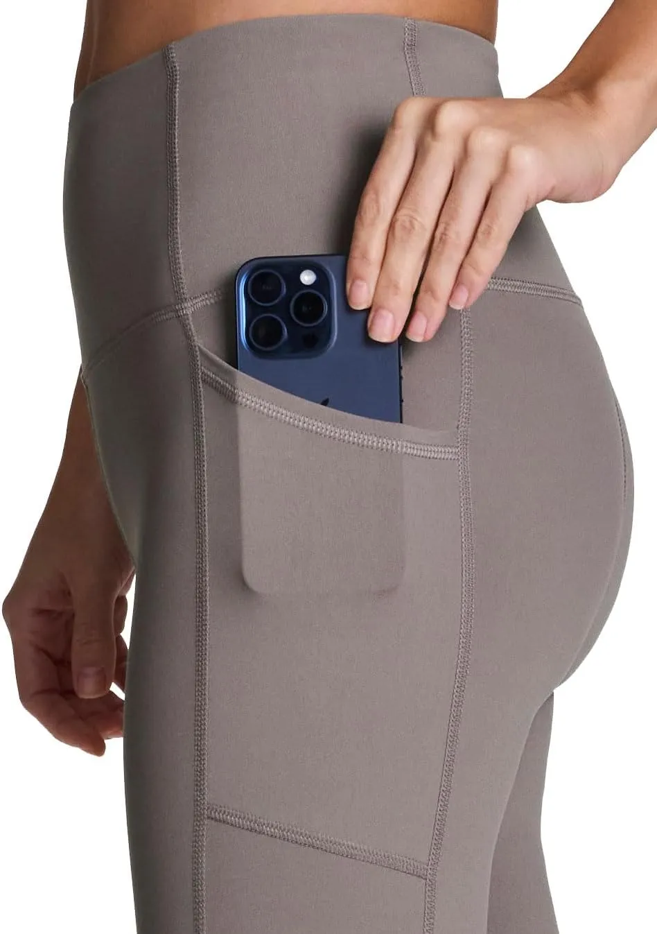 RBX Active Squat Proof Capri Leggings for Women, Ultra Hold High Impact Cropped Workout Yoga Tights with Pockets