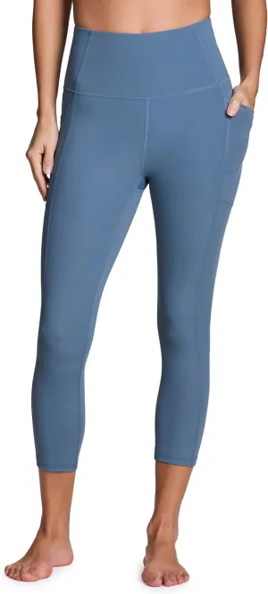 RBX Active Squat Proof Capri Leggings for Women, Ultra Hold High Impact Cropped Workout Yoga Tights with Pockets