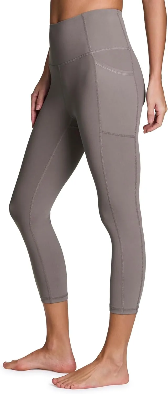 RBX Active Squat Proof Capri Leggings for Women, Ultra Hold High Impact Cropped Workout Yoga Tights with Pockets