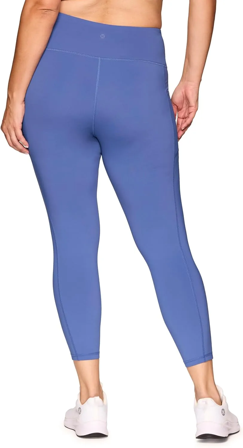 RBX Active Women's Plus Size Stretch Ankle/Full Length Workout Running Gym Yoga Leggings