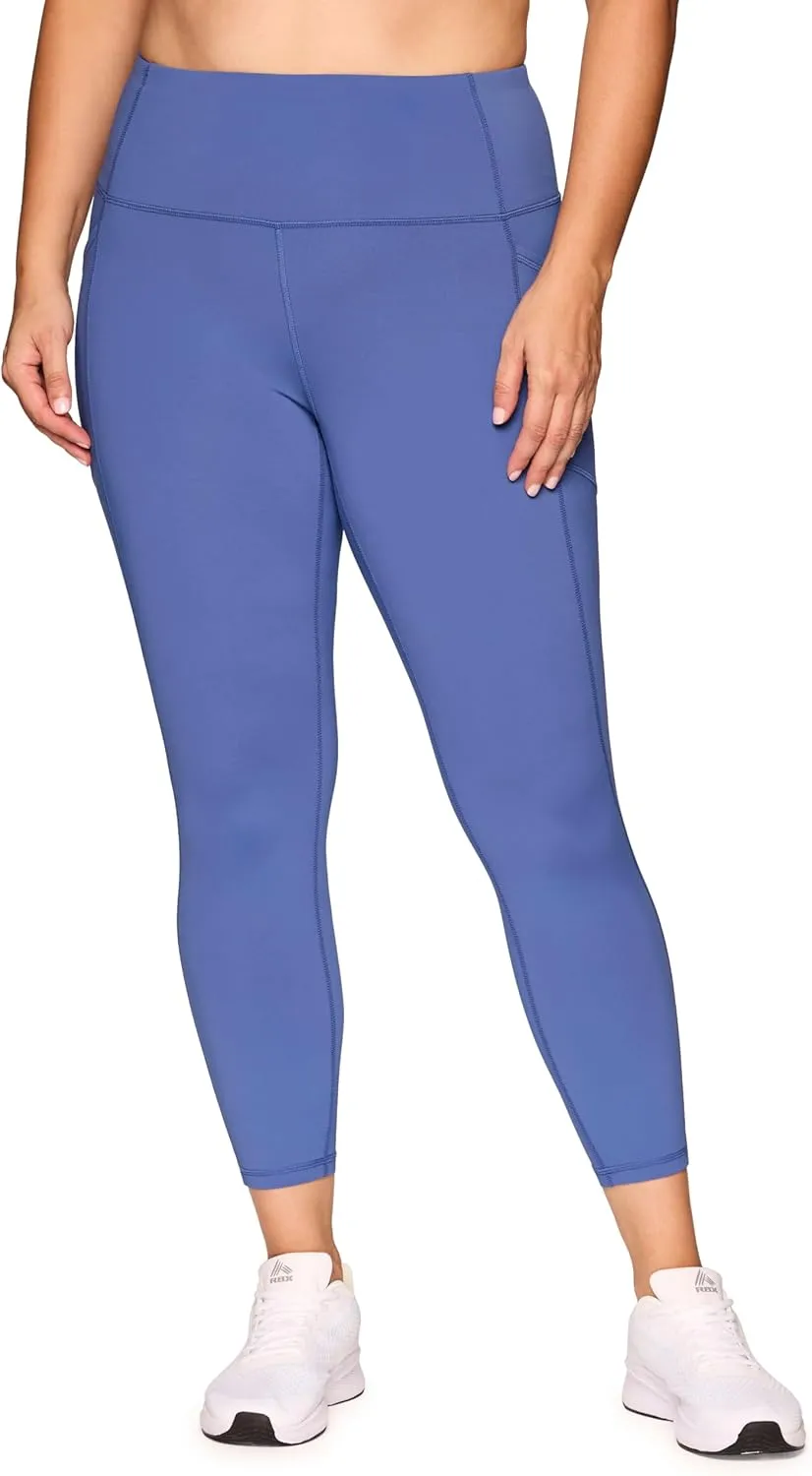 RBX Active Women's Plus Size Stretch Ankle/Full Length Workout Running Gym Yoga Leggings