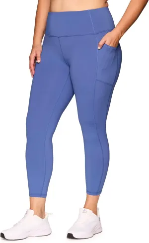 RBX Active Women's Plus Size Stretch Ankle/Full Length Workout Running Gym Yoga Leggings