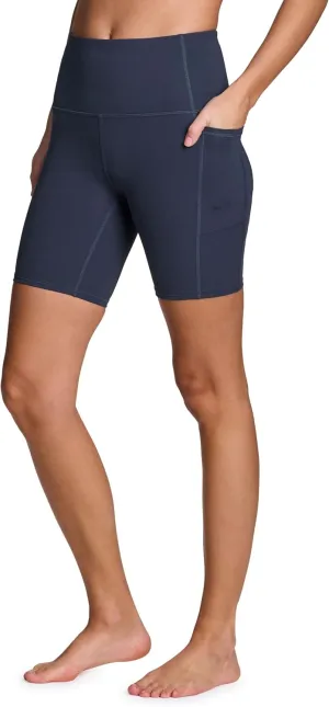 RBX Activewear Women's 7" Ultra Hold Bike Short with Pockets, High Waist Squat Proof Biker Workout Shorts for Running, Yoga