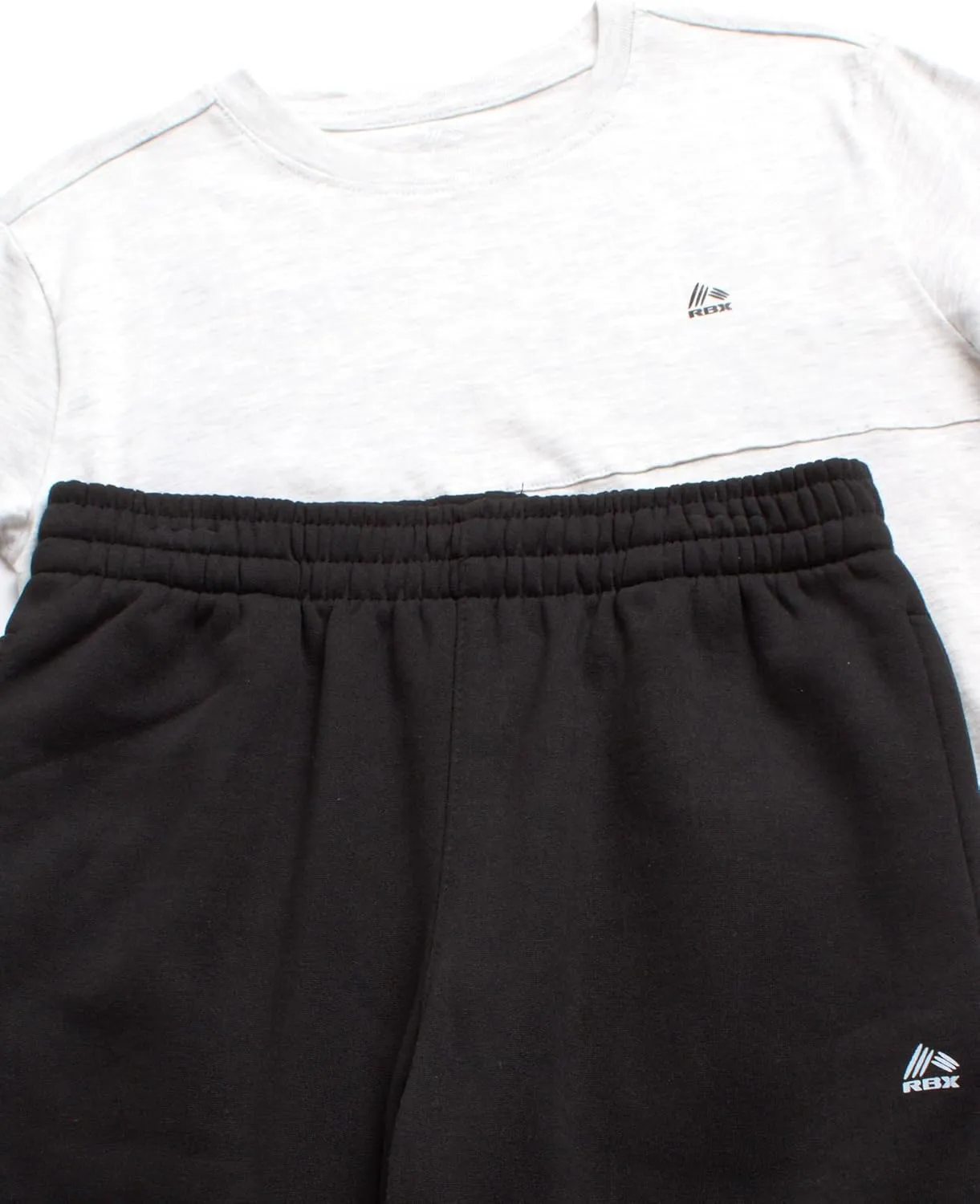 RBX Boys' Active Jogger Set - 2 Piece Hooded Short Sleeve T-Shirt and Fleece Joggers (Size: 4-12)