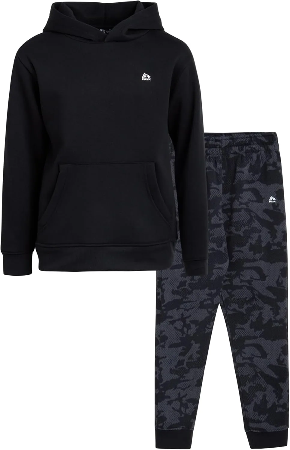 RBX Boys' Active Sweatsuit Set - 2 Piece Fleece Hoodie Sweatshirt and Jogger Sweatpants (8-12)