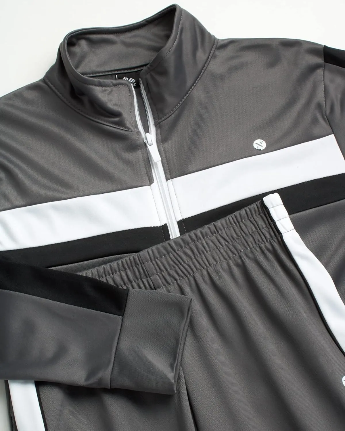 RBX Boys' Active Tracksuit Set - 2 Piece Zip Tricot Track Jacket and Jogger Pants (8-12)