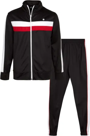 RBX Boys' Active Tracksuit Set - 2 Piece Zip Tricot Track Jacket and Jogger Pants (8-12)
