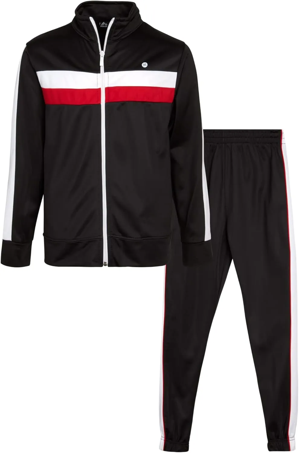 RBX Boys' Active Tracksuit Set - 2 Piece Zip Tricot Track Jacket and Jogger Pants (8-12)