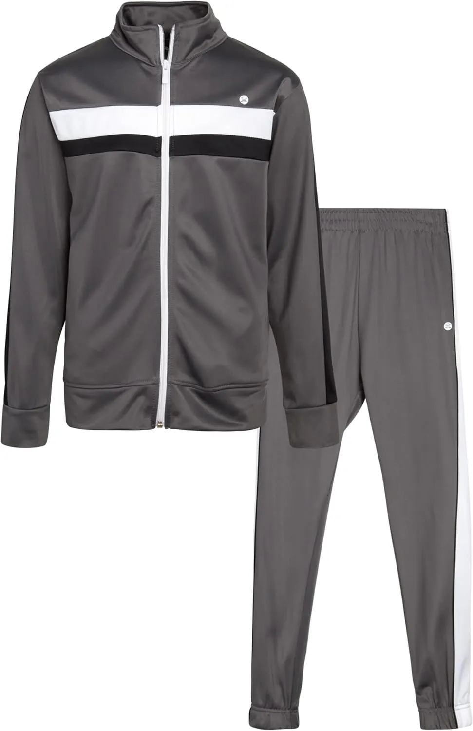 RBX Boys' Active Tracksuit Set - 2 Piece Zip Tricot Track Jacket and Jogger Pants (8-12)
