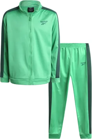 Reebok Boys' Jogger Set - 2 Piece Full Zip Athletic Performance Jacket and Jogger Sweatpants for Boys (Sizes: 9-12)