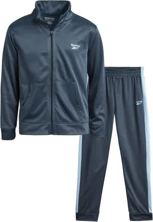 Reebok Boys' Jogger Set - 2 Piece Full Zip Athletic Performance Jacket and Jogger Sweatpants for Boys (Sizes: 9-12)