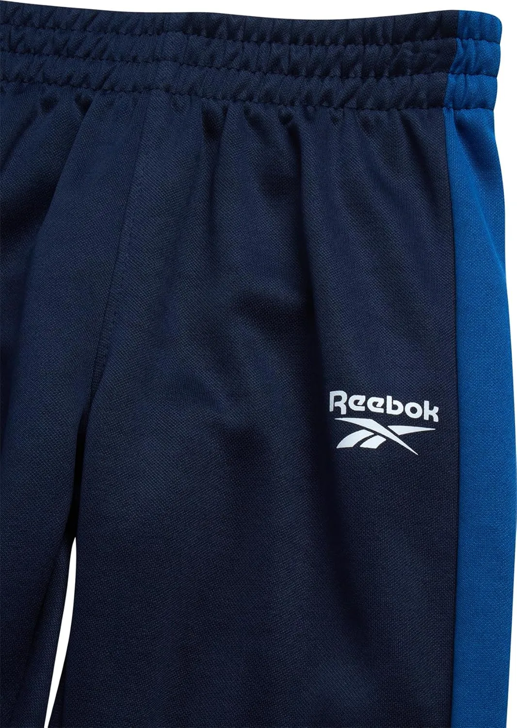 Reebok Boys' Pants Set - 3 Piece Tricot Short Sleeve T Shirt with Athletic Zip Up Jacket and Jogger Pants Set for Boys 12M-7