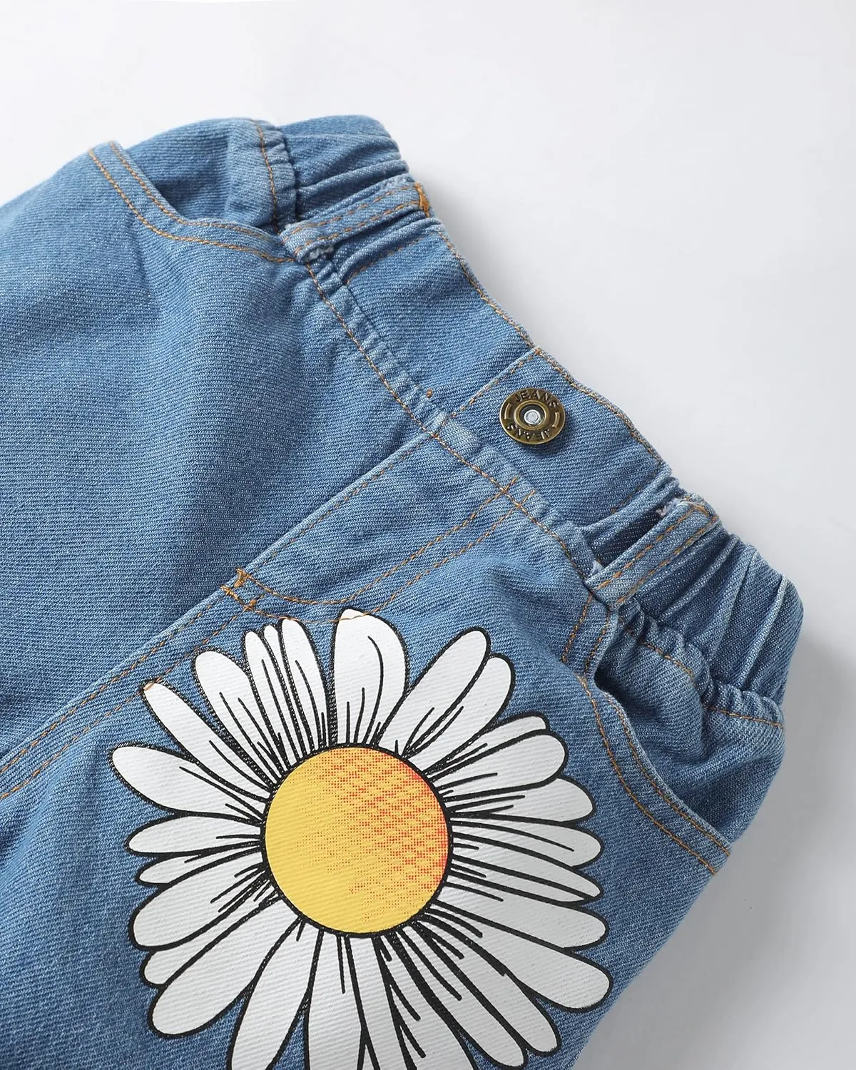 Renotemy Toddler Baby Girls Clothes Summer Outfits Ruffle Sleeve Tops Belt Shorts Pant Clothing Shorts Sets for Girls