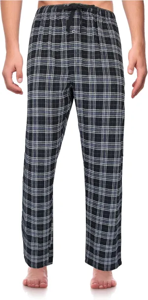 RK Classical Sleepwear Mens 100% Cotton Flannel Pajama Pants,