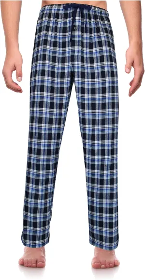 RK Classical Sleepwear Mens 100% Cotton Flannel Pajama Pants,