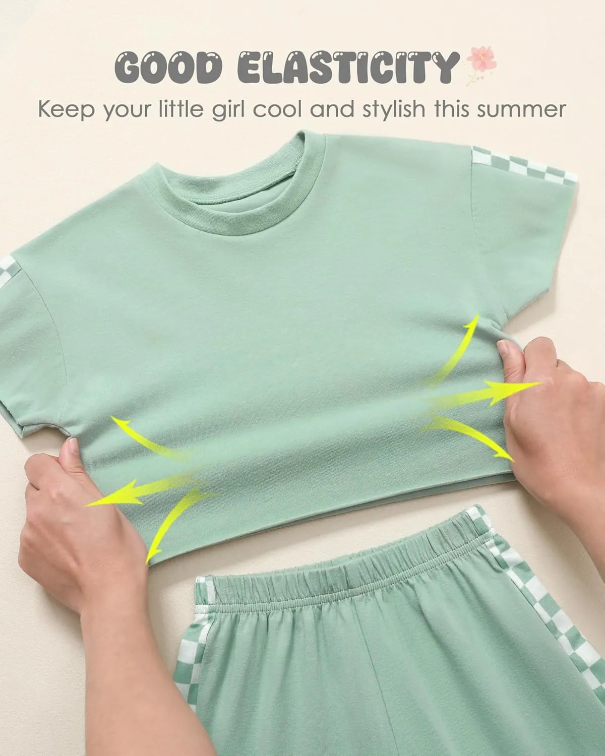 SANMIO Toddler Girl Clothes 18M-6T Toddler Girls Outfits Cute T-Shirt Shorts Headband 3Pcs Summer Baby Clothing Sets