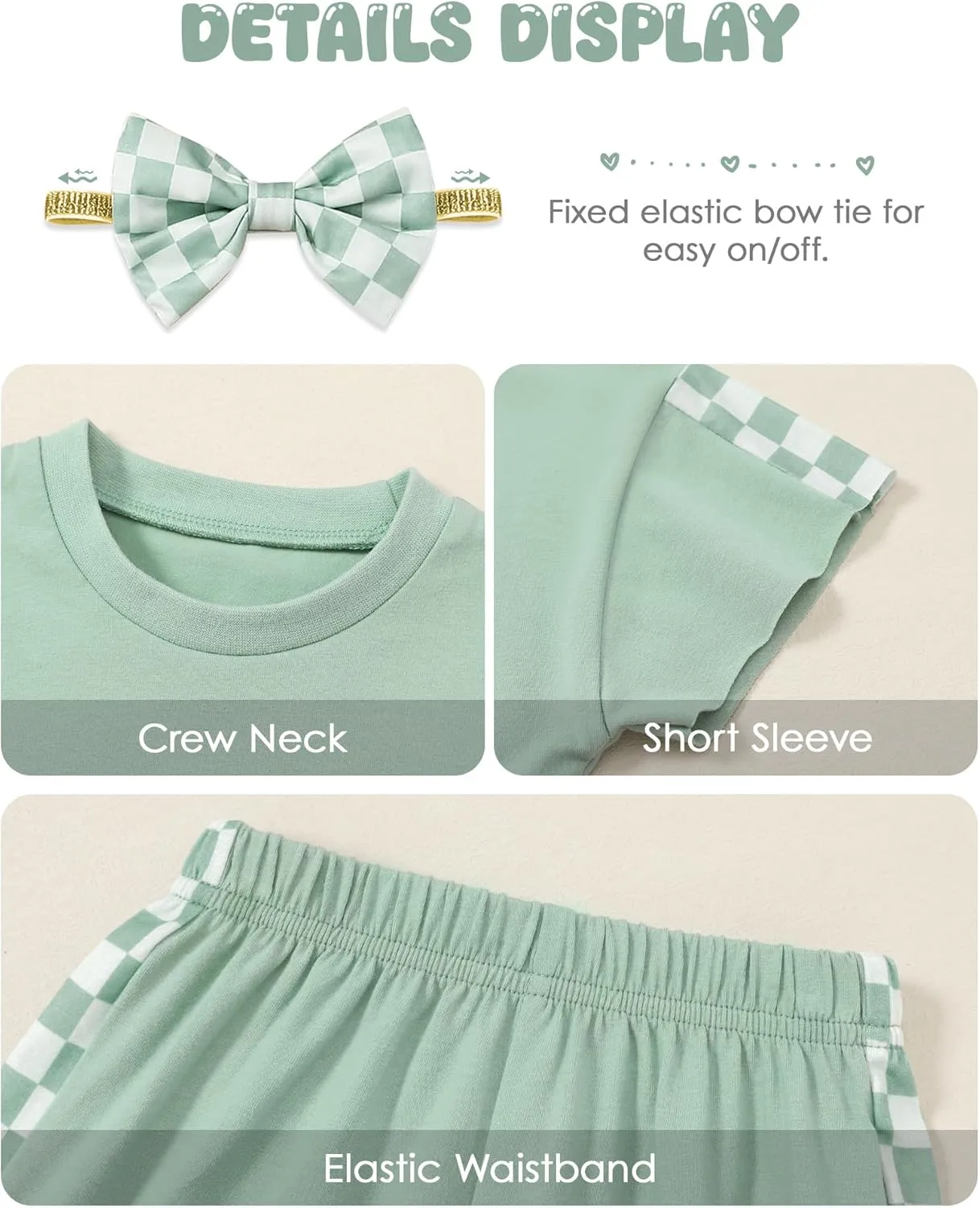 SANMIO Toddler Girl Clothes 18M-6T Toddler Girls Outfits Cute T-Shirt Shorts Headband 3Pcs Summer Baby Clothing Sets
