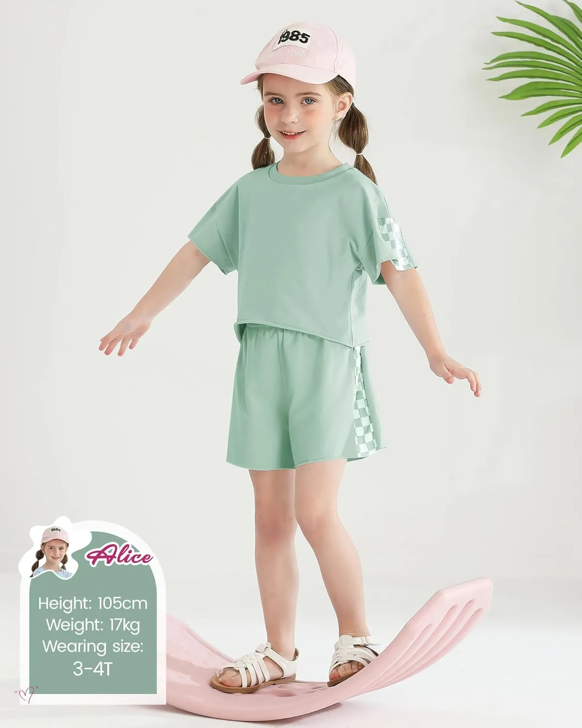 SANMIO Toddler Girl Clothes 18M-6T Toddler Girls Outfits Cute T-Shirt Shorts Headband 3Pcs Summer Baby Clothing Sets