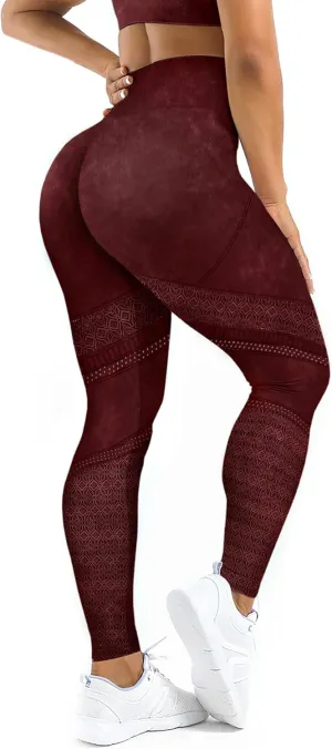 Seamless Workout Leggings for Women High Waisted Scrunch Yoga Gym Exercise Running Fitness Active