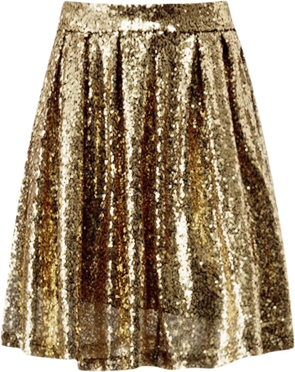 Sequin Skirt Black Short High Waist Pleated Skirts for Women Flare Fashion 2024 Sparkly Skirt Rave Festival