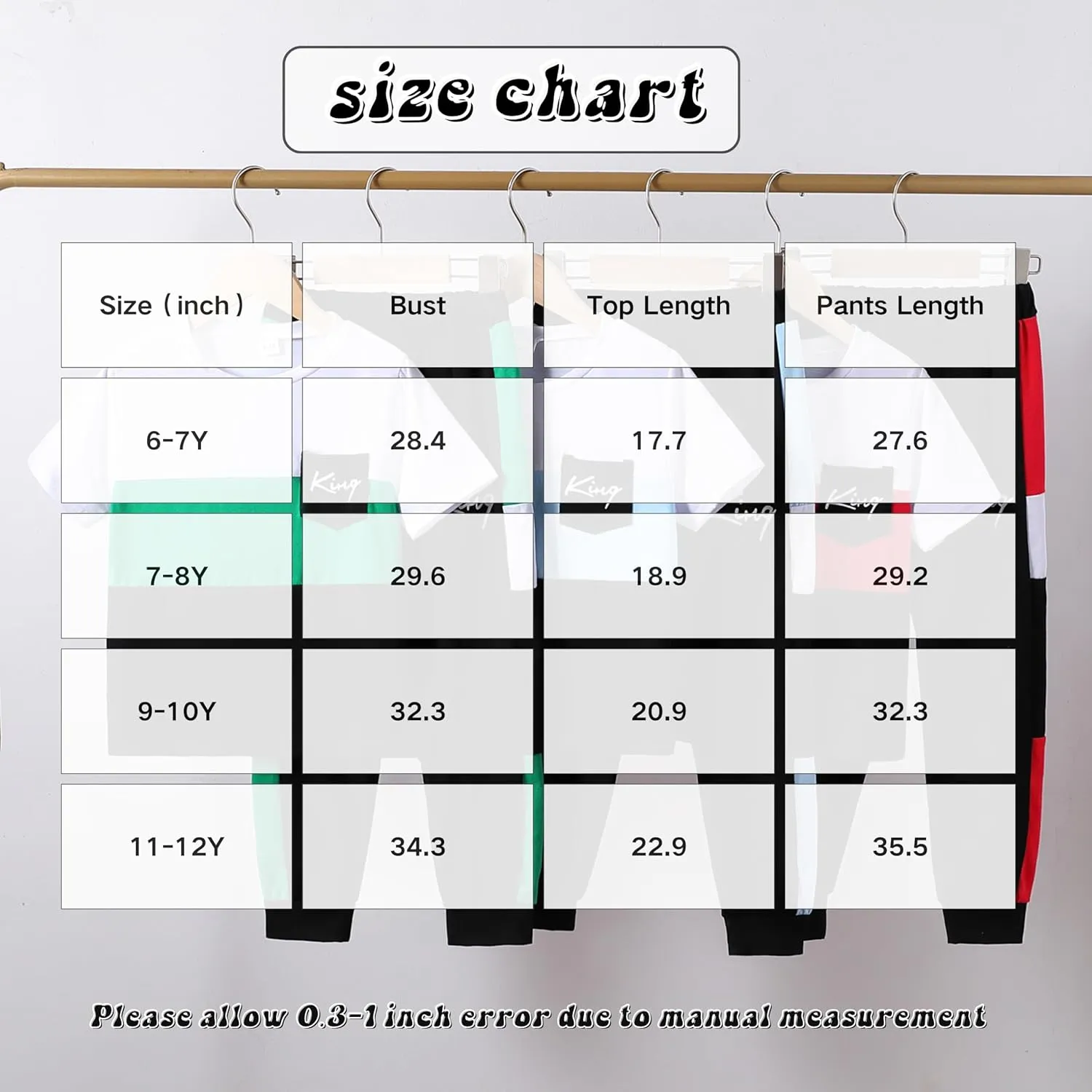 Size 6-12 Years Boys Fashion Clothes Spring Summer Short Sleeve Top & Pants Color Block Clothing Sets