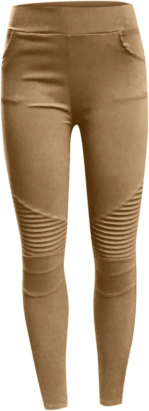 SMIDOW High Waisted Leggings for Women Plus Size Seamless Scrunch Butt Gym Yoga Pants Stretch Pull-on Jeggings Activewear