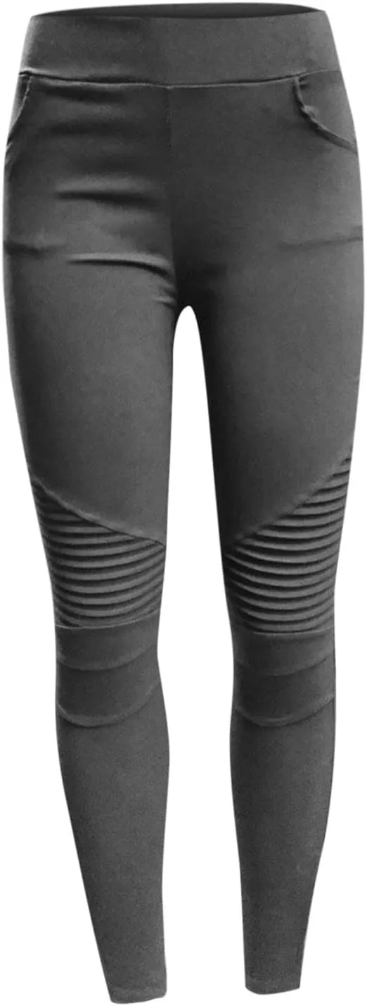 SMIDOW High Waisted Leggings for Women Plus Size Seamless Scrunch Butt Gym Yoga Pants Stretch Pull-on Jeggings Activewear