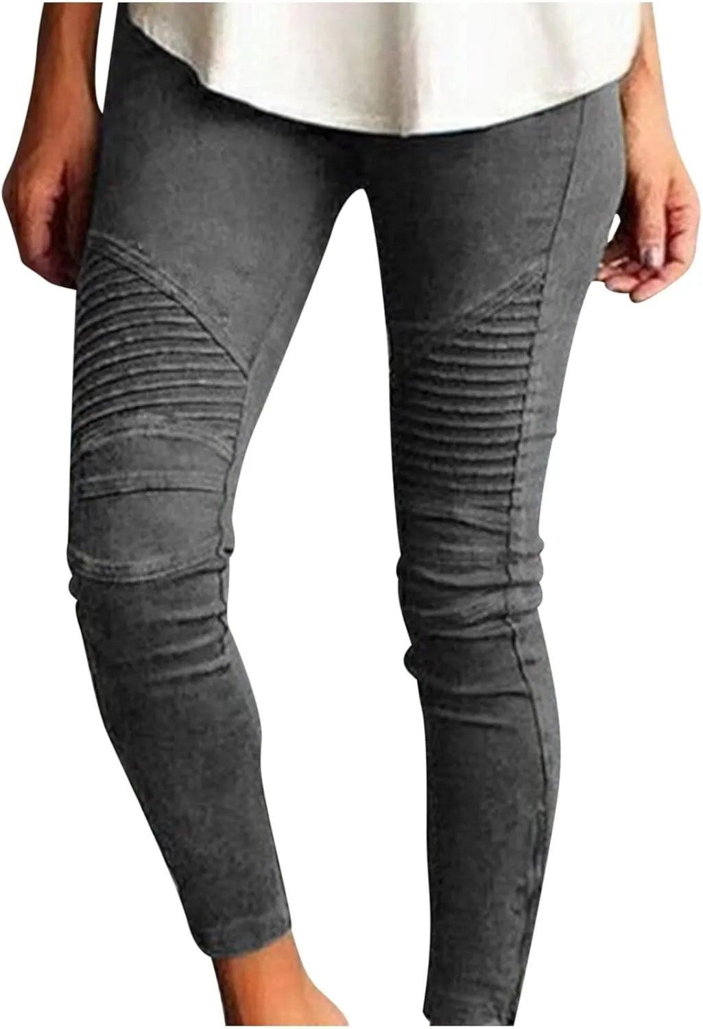 SMIDOW High Waisted Leggings for Women Plus Size Seamless Scrunch Butt Gym Yoga Pants Stretch Pull-on Jeggings Activewear