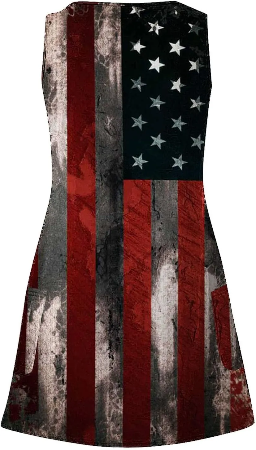 Summer Dresses for Women 2025 Casual V Neck Sleeveless Sundresses Boho Tank Dress Floral Printed Beach Dresses