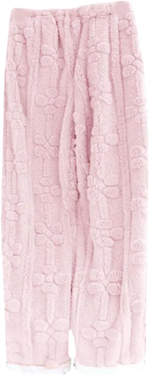 Sunward Cashmere Soft Winter Pajama Pants for Women Thermal Fuzzy Fluffy Coral Pajama Bottoms Fleece Loose Comfy Pants