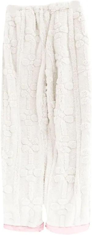Sunward Cashmere Soft Winter Pajama Pants for Women Thermal Fuzzy Fluffy Coral Pajama Bottoms Fleece Loose Comfy Pants