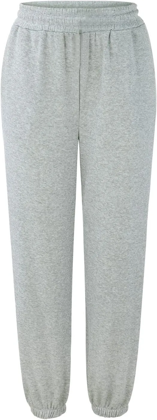 Sweatpants Women 2024, High Waisted Wide Leg Sweatpants Women Baggy Joggers with Pockets Workout Lounge Trousers