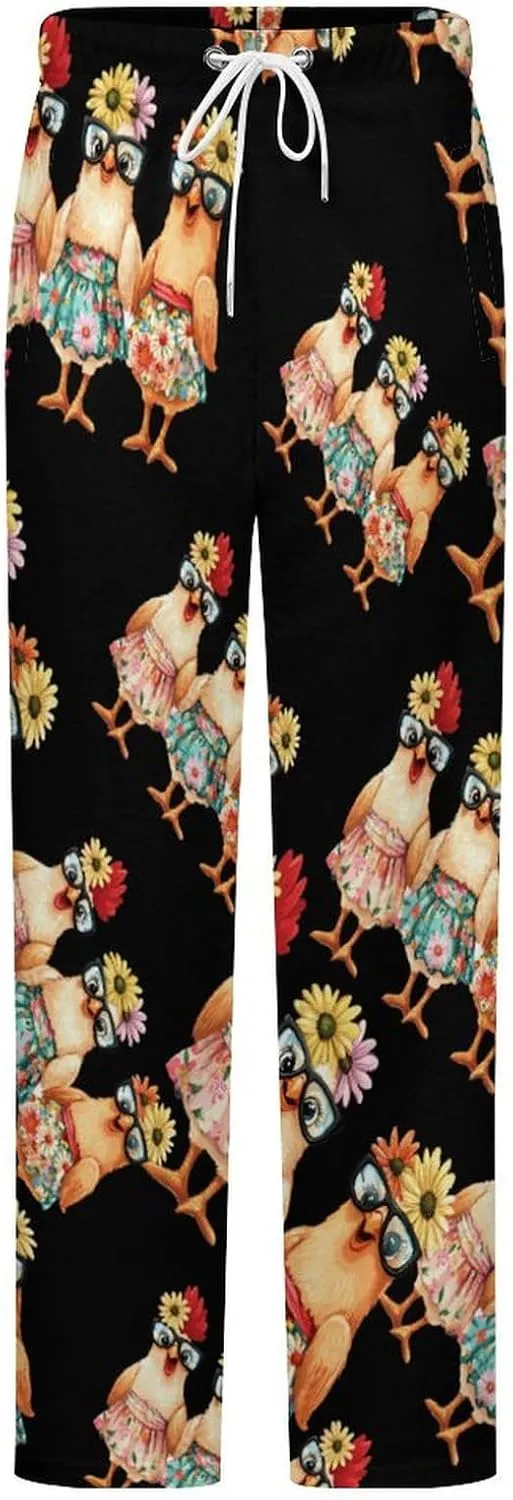 Three French Hens Women's Pajama Pants Fleece Warm Pj Bottoms Sleepwear Lounge Pants Loungewear
