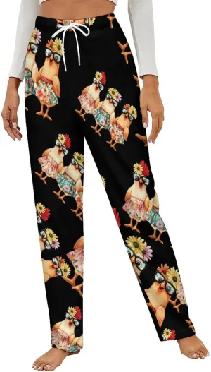 Three French Hens Women's Pajama Pants Fleece Warm Pj Bottoms Sleepwear Lounge Pants Loungewear