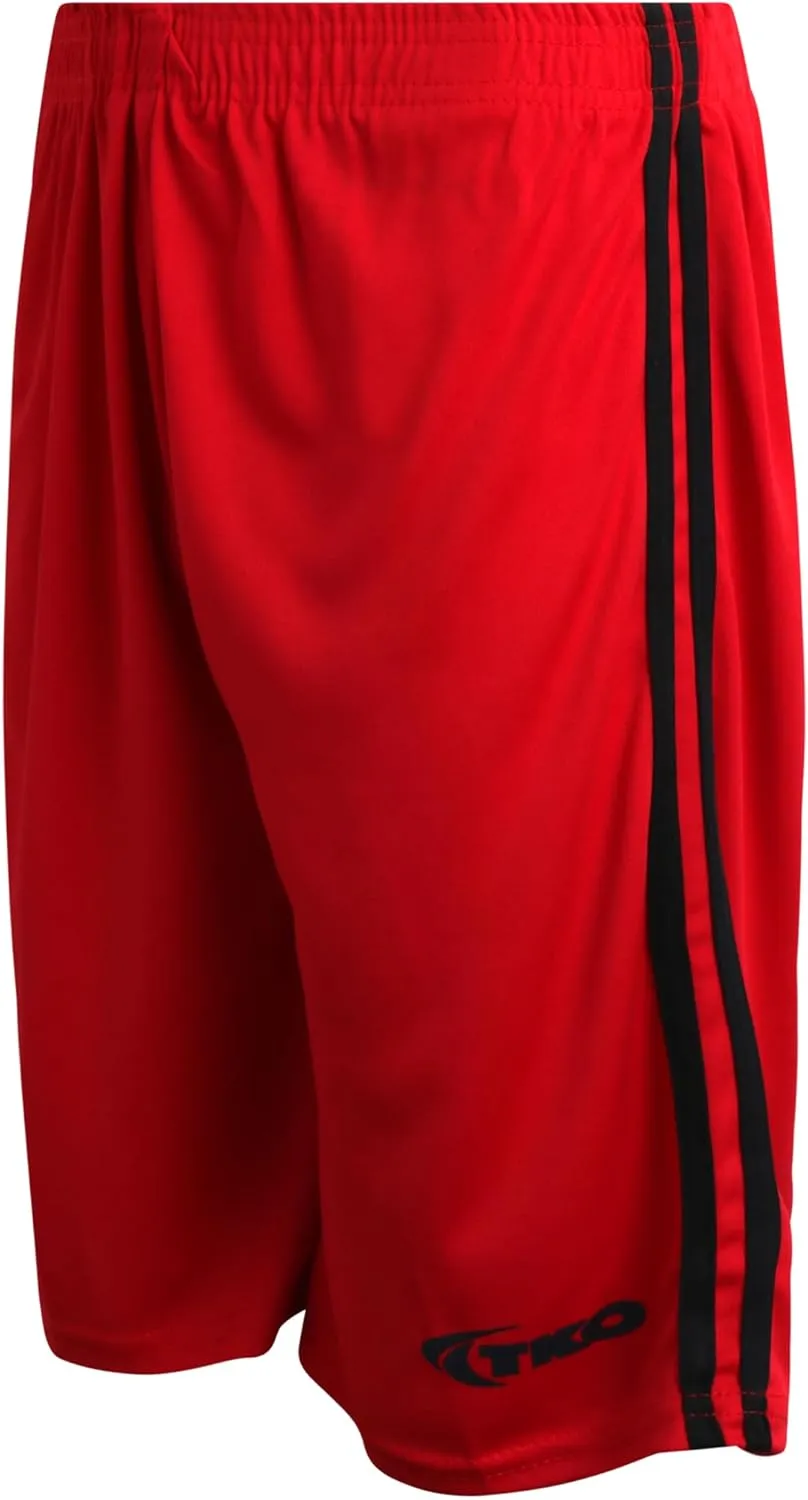 TKO Boys' 6-Pack Active Performance Mesh Basketball Shorts - Quick Dry Boys Athletic Shorts (8-16)