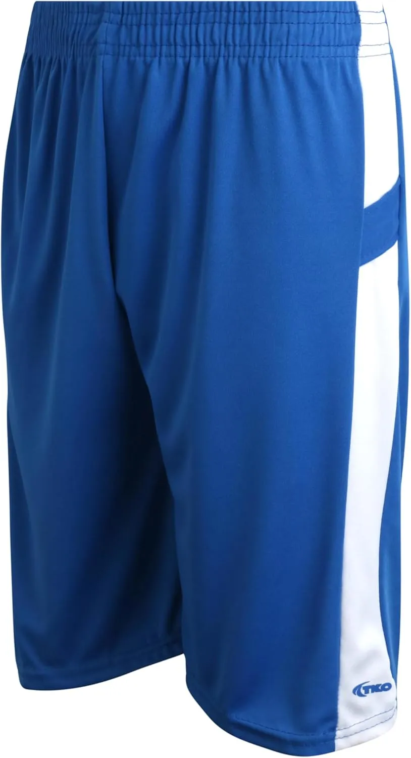 TKO Boys' 6-Pack Active Performance Mesh Basketball Shorts - Quick Dry Boys Athletic Shorts (8-16)